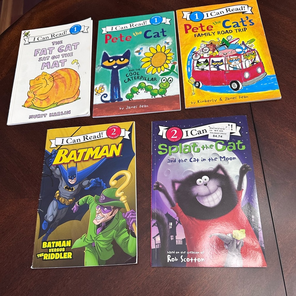 5 I Can Read Beginning Reader Books